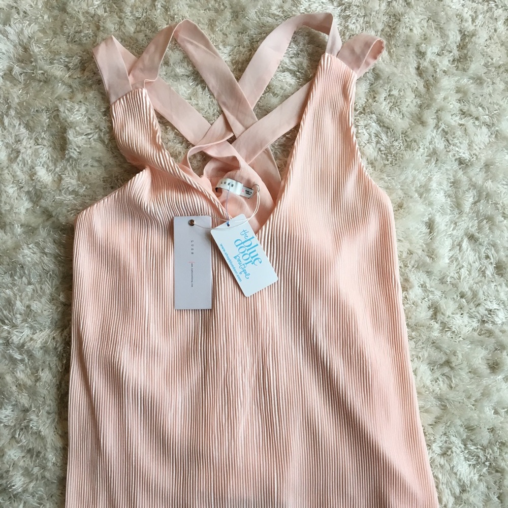 Lush criss-cross tank top BNWT